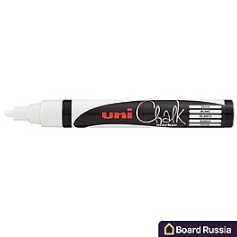 Маркер меловой Uni Chalk 5M, белый 1,8-2,5 (мм.)