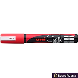 Маркер меловой Uni Chalk 5M, красный 1,8-2,5 (мм.)