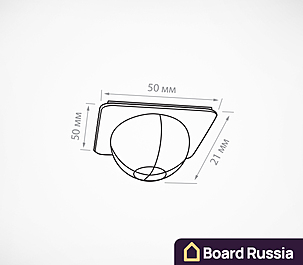 Ножка для дисплея на самоклеящейся основе DISPLAY FOOT 50x50x21 (мм.)