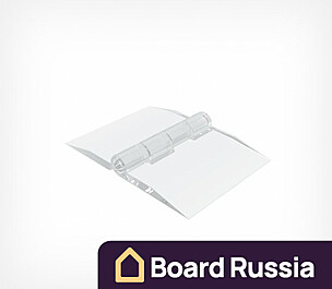 Петля пластиковая прозрачная ACR-HINGE 32x25 (мм.)