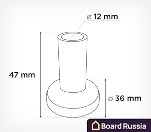 Магнитная подставка для рекламных стоек MAG-STD-BASE 0 (мм.)