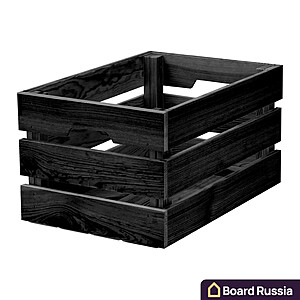 Деревянный ящик "Универсальный", цвета "Черный" - купить с доставкой по выгодным ценам в интернет-магазине Board-Russia.ru