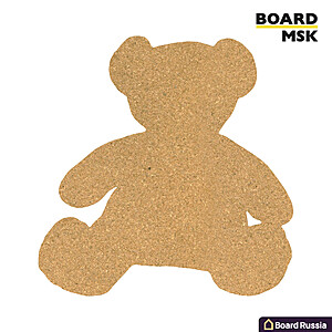 Детская фигурная пробковая доска "Медведь" - купить с доставкой по выгодным ценам в интернет-магазине Board-Russia.ru