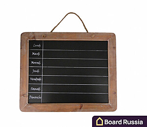 Меловая доска 600х300 мм с деревянной рамкой - купить с доставкой по выгодным ценам в интернет-магазине Board-Russia.ru