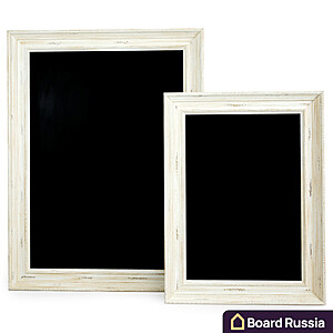 Меловая доска в светлой рамке  - купить с доставкой по выгодным ценам в интернет-магазине Board-Russia.ru