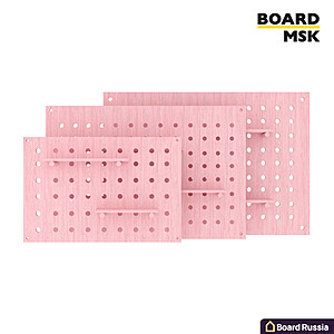 Пегборд настенный прямоугольный, цвета "Розовый" - купить с доставкой по выгодным ценам в интернет-магазине Board-Russia.ru