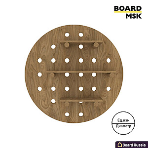 Полка настенная деревянная круглая, цвета "Дуб" - купить с доставкой по выгодным ценам в интернет-магазине Board-Russia.ru