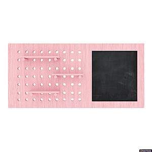 Полка настенная комбинированная с меловой поверхностью, цвета "Розовый" - купить с доставкой по выгодным ценам в интернет-магазине Board-Russia.ru