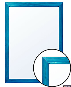 Рамка деревянная «Со стеклом», цвета "Синий" - купить с доставкой по выгодным ценам в интернет-магазине Board-Russia.ru