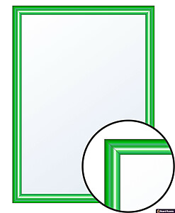 Рамка пластиковая «Универсальная», цвета "Зеленый" - купить с доставкой по выгодным ценам в интернет-магазине Board-Russia.ru