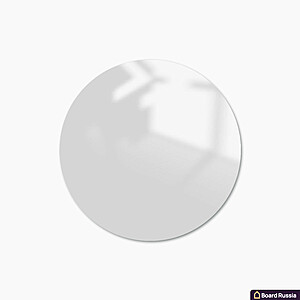 Стеклянная магнитная доска круглая, цвета "Белый", классическая - купить с доставкой по выгодным ценам в интернет-магазине Board-Russia.ru