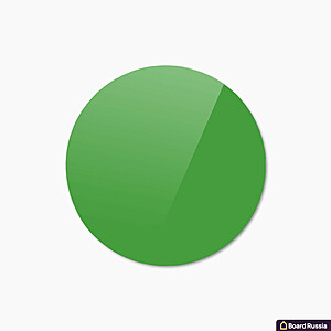 Стеклянная магнитная доска круглая, цвета "Зеленый", классическая - купить с доставкой по выгодным ценам в интернет-магазине Board-Russia.ru