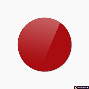 Стеклянная магнитная доска круглая, цвета "Красный", классическая - купить с доставкой по выгодным ценам в интернет-магазине Board-Russia.ru