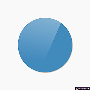 Стеклянная магнитная доска круглая, цвета "Синий", классическая - купить с доставкой по выгодным ценам в интернет-магазине Board-Russia.ru