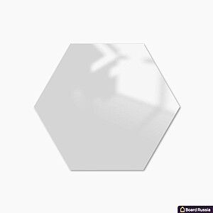 Стеклянная магнитная доска шестиугольная, цвета "Белый", классическая - купить с доставкой по выгодным ценам в интернет-магазине Board-Russia.ru