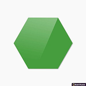 Стеклянная магнитная доска шестиугольная, цвета "Зеленый", классическая - купить с доставкой по выгодным ценам в интернет-магазине Board-Russia.ru