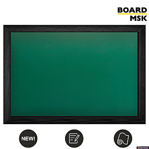 Текстильная доска зеленая в раме цвета "Черный", классическая - купить с доставкой по выгодным ценам в интернет-магазине Board-Russia.ru