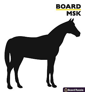 Фигурная меловая доска "Лошадь" - купить с доставкой по выгодным ценам в интернет-магазине Board-Russia.ru
