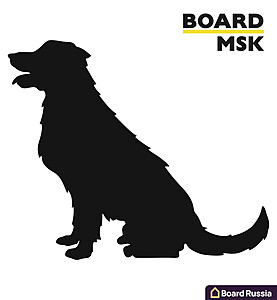 Фигурная меловая доска "Пёс" - купить с доставкой по выгодным ценам в интернет-магазине Board-Russia.ru