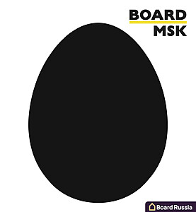 Фигурная меловая доска "Яйцо" - купить с доставкой по выгодным ценам в интернет-магазине Board-Russia.ru