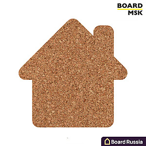 Фигурная пробковая доска "Дом" - купить с доставкой по выгодным ценам в интернет-магазине Board-Russia.ru