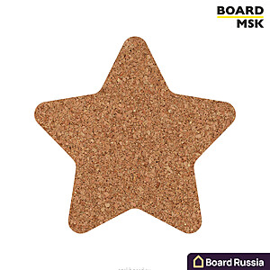Фигурная пробковая доска "Звезда" - купить с доставкой по выгодным ценам в интернет-магазине Board-Russia.ru