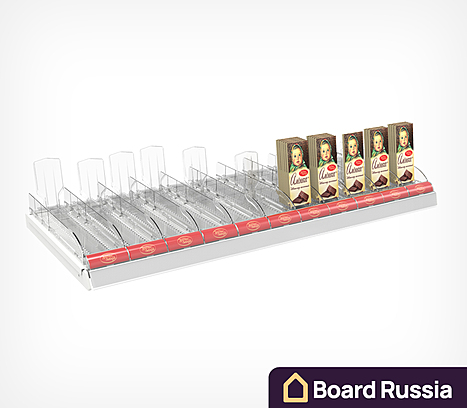 Набор из 11 лотков для выкладки плиточного шоколада CHOCO-TRAY-SET-11 350x1000 (мм.)