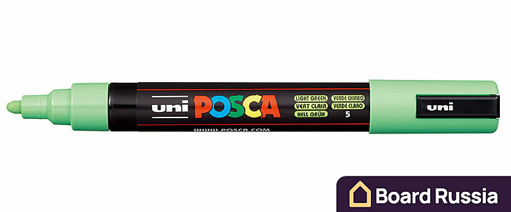 Маркер на водной основе POSCA PC-5M, Салатовый 4.5-5.5 (мм.)