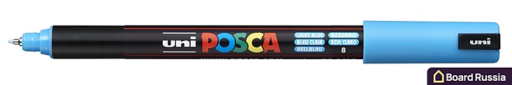 Маркер на водной основе POSCA PC-5M, голубой 0.7 (мм.)