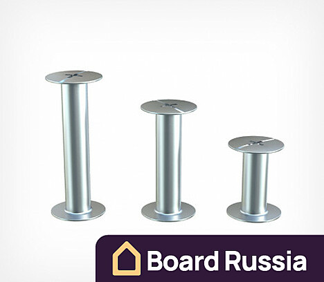 Винт полиграфический металлический BINDING SCREW, Серебряный 20 (мм.)