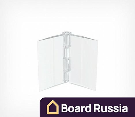 Петля пластиковая прозрачная ACR-HINGE 32x25 (мм.)