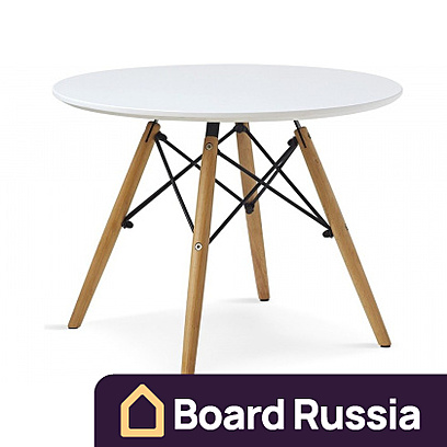 Стол обеденный «Eames D-600 Бэмби» нераздвижной 600x600x500 (мм.)