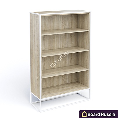 Стеллаж в стиле Лофт из металла и ДСП 1000x400x1600 (мм.)