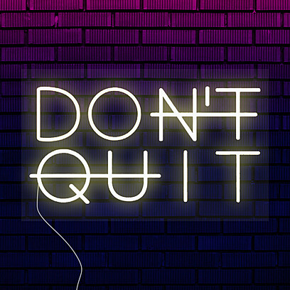 Неоновая вывеска для дома "DO IT" желто-белого цвета 300x500 мм. Белый