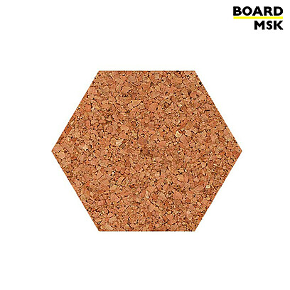 Пробковая доска фигурная "Соты", классическая 1000x1000 мм. Бежево-коричневый