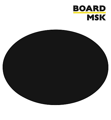 Фигурная меловая доска "Эллипс" 570x800 мм. Транспортный чёрный
