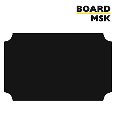 Фигурная меловая доска "Модель-1" 250x400 мм. Транспортный чёрный