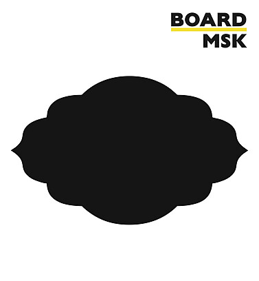 Фигурная меловая доска "Модель-19" 250x400 мм. Транспортный чёрный