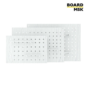 Пегборд настенный прямоугольный 800x1200 мм. Белый