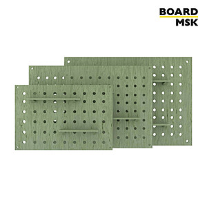 Пегборд настенный прямоугольный 800x1200 мм. Зелёный