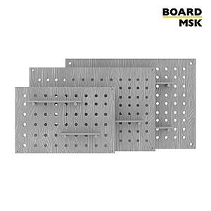 Пегборд настенный прямоугольный 800x1200 мм. Светло-серый
