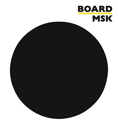 Фигурная меловая доска "Круг" 400x400 мм. Транспортный чёрный